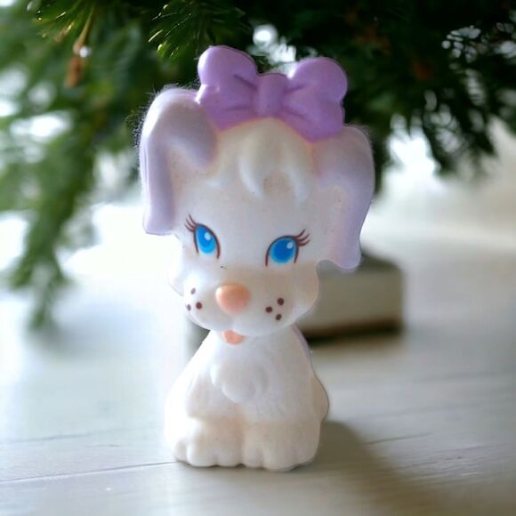 Quints Dog Puppy Vintage Purple White Vtg 1991 Dionne Quintuplets Replacement. - Picture 15 of 15